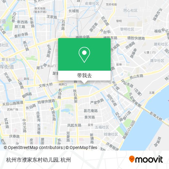 杭州市濮家东村幼儿园地图