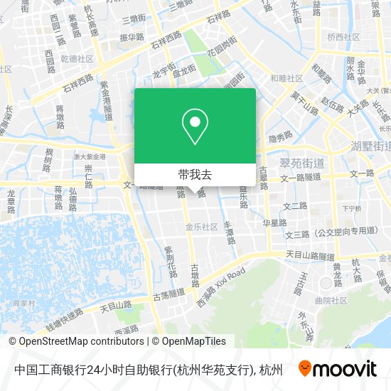 中国工商银行24小时自助银行(杭州华苑支行)地图