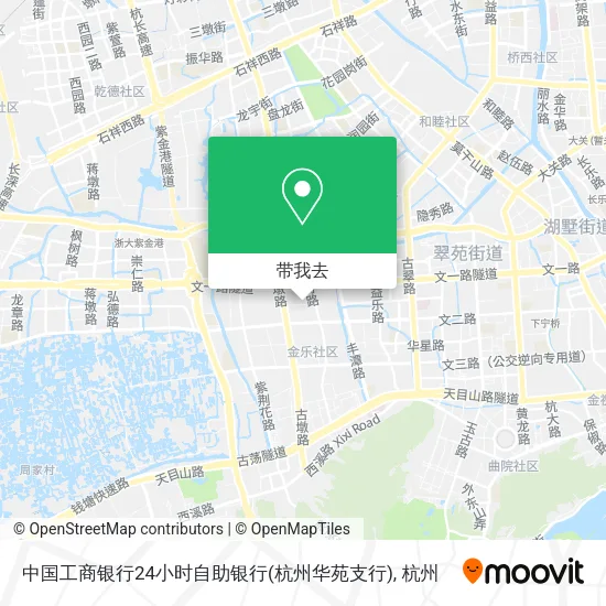中国工商银行24小时自助银行(杭州华苑支行)地图