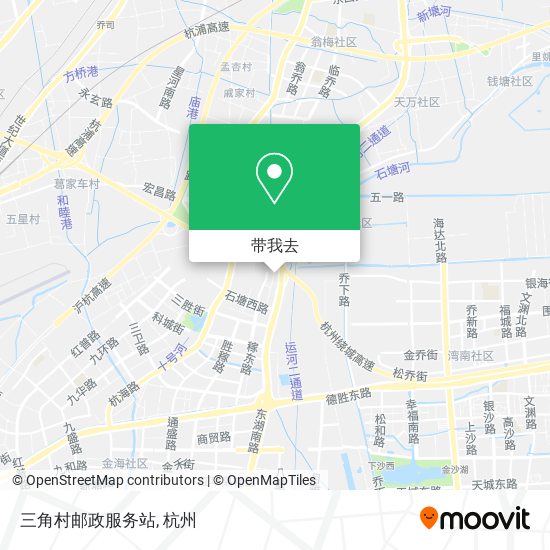 三角村邮政服务站地图