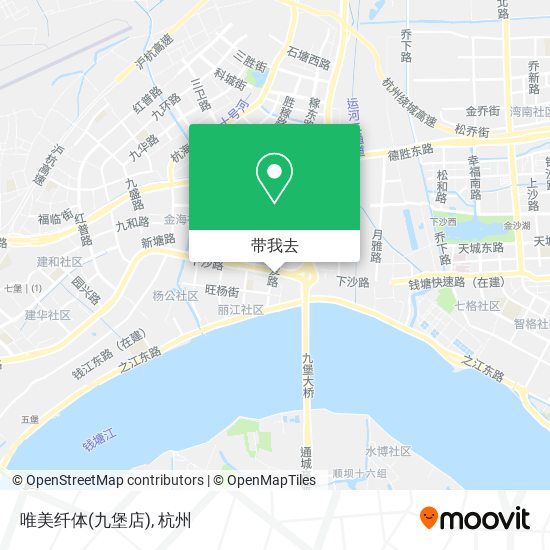唯美纤体(九堡店)地图