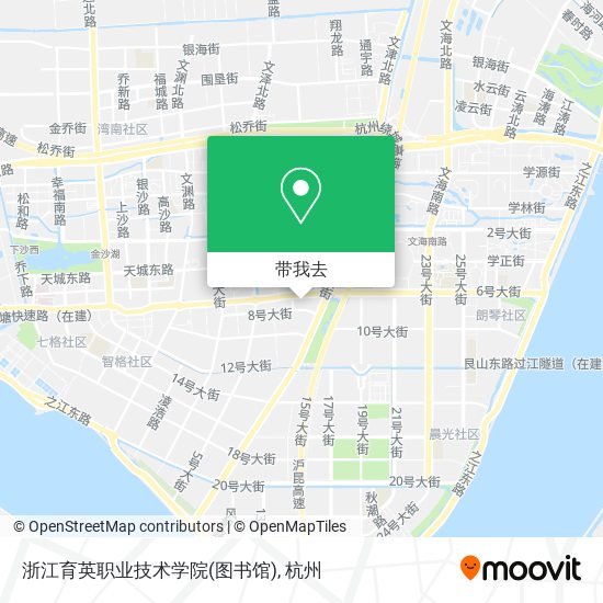 浙江育英职业技术学院(图书馆)地图