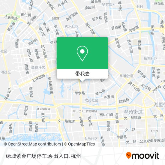 绿城紫金广场停车场-出入口地图