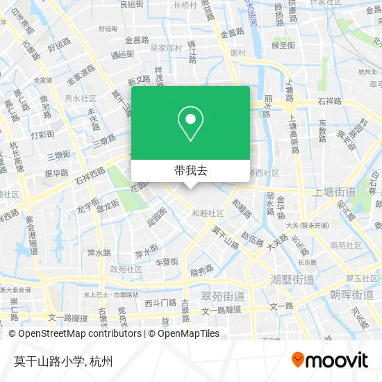 莫干山路小学地图