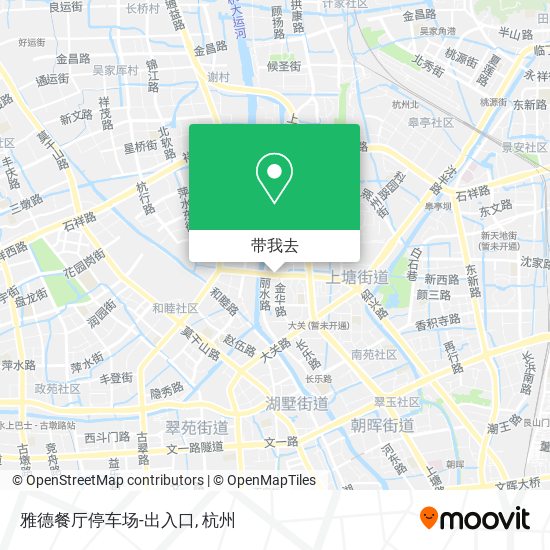 雅德餐厅停车场-出入口地图