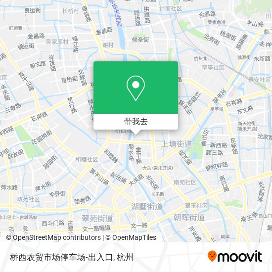 桥西农贸市场停车场-出入口地图
