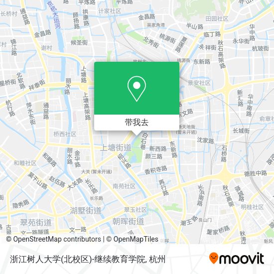 浙江树人大学(北校区)-继续教育学院地图