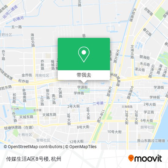 传媒生活A区8号楼地图