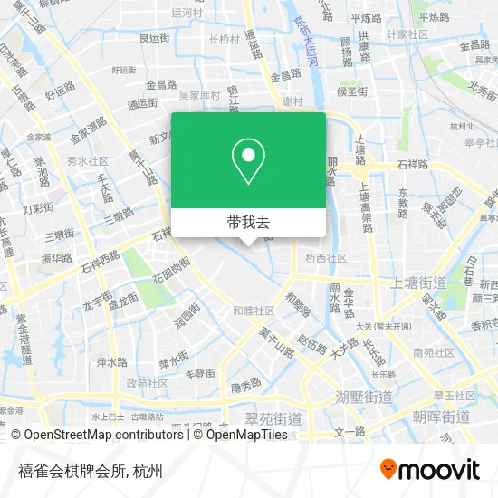 禧雀会棋牌会所地图