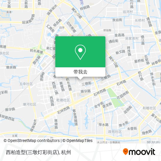 西柏造型(三墩灯彩街店)地图
