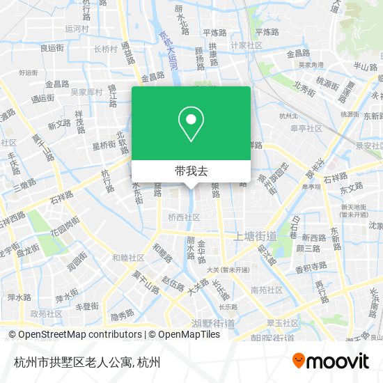 杭州市拱墅区老人公寓地图