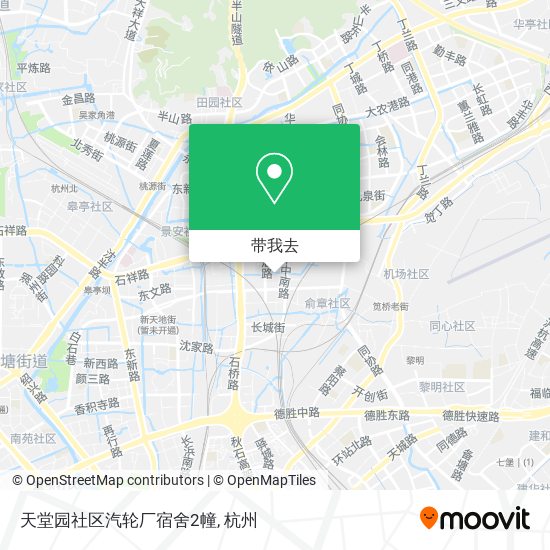 天堂园社区汽轮厂宿舍2幢地图