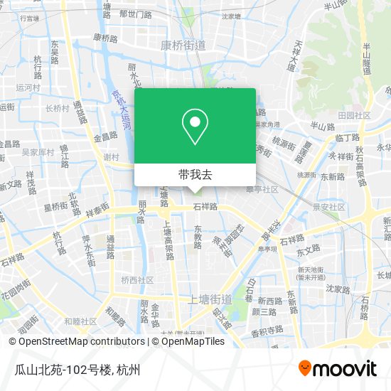 瓜山北苑-102号楼地图