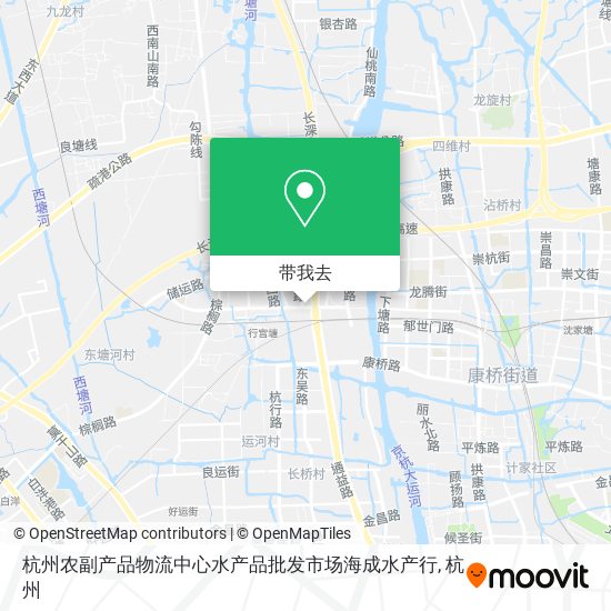 杭州农副产品物流中心水产品批发市场海成水产行地图