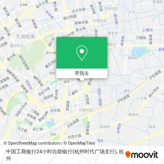 中国工商银行24小时自助银行(杭州时代广场支行)地图