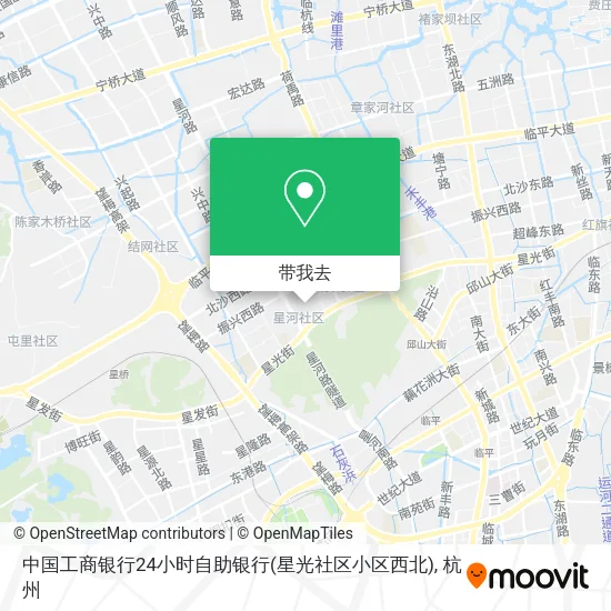 中国工商银行24小时自助银行(星光社区小区西北)地图
