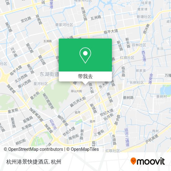 杭州港景快捷酒店地图
