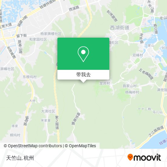 天竺山地图