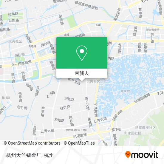 杭州天竺钣金厂地图