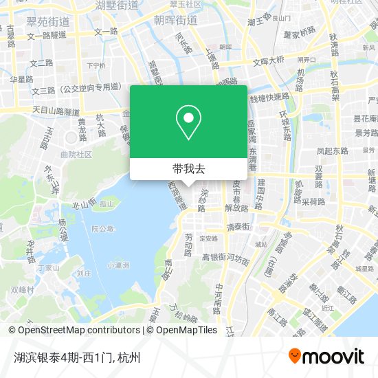 湖滨银泰4期-西1门地图