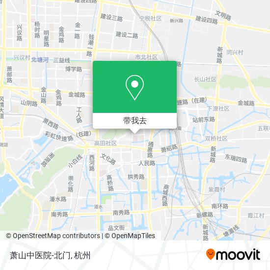 萧山中医院-北门地图