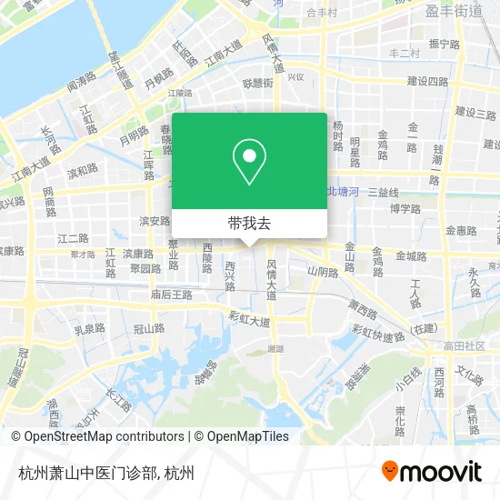 杭州萧山中医门诊部地图