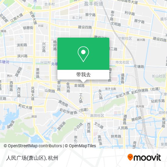 人民广场(萧山区)地图