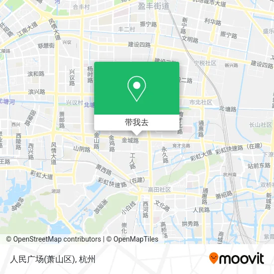 人民广场(萧山区)地图