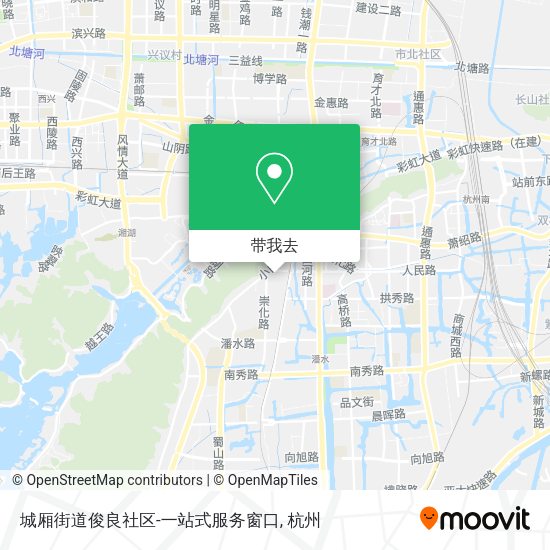 城厢街道俊良社区-一站式服务窗口地图