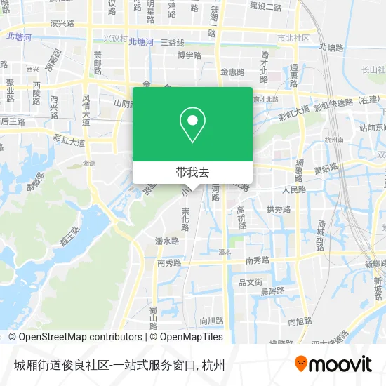 城厢街道俊良社区-一站式服务窗口地图