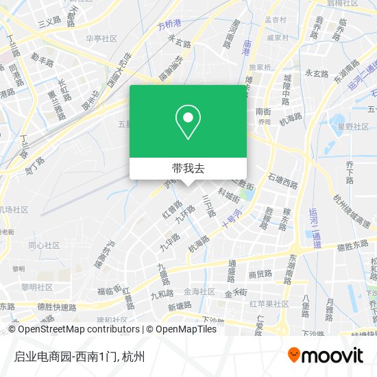 启业电商园-西南1门地图