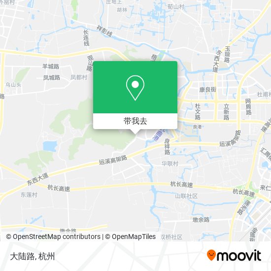 大陆路地图