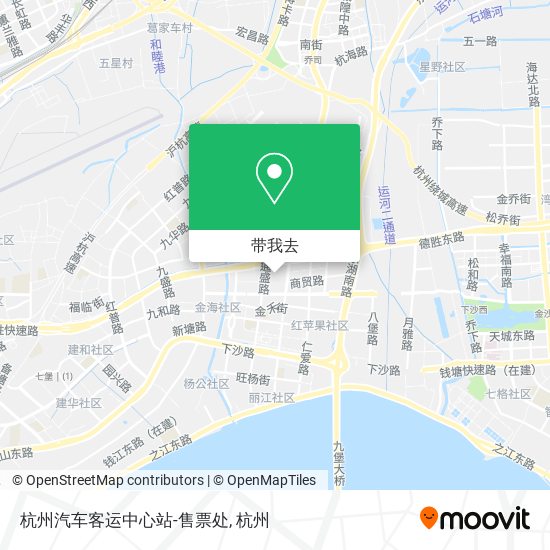 杭州汽车客运中心站-售票处地图