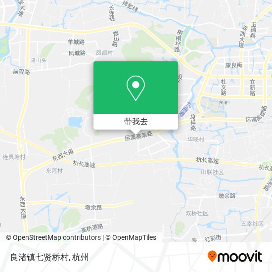 良渚镇七贤桥村地图