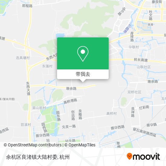 余杭区良渚镇大陆村委地图