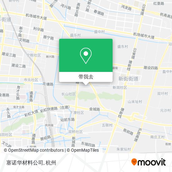 塞诺华材料公司地图