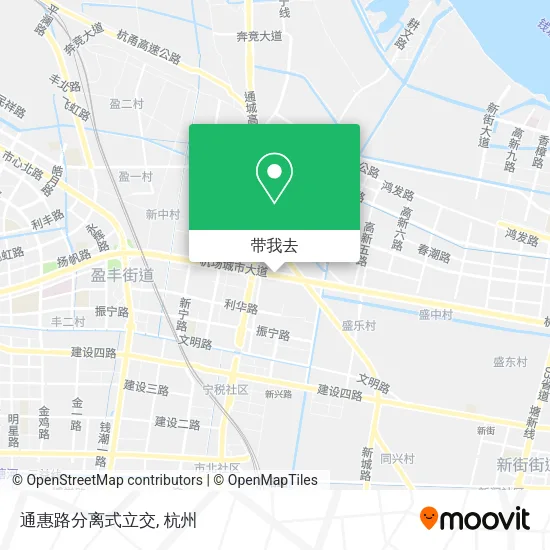 通惠路分离式立交地图