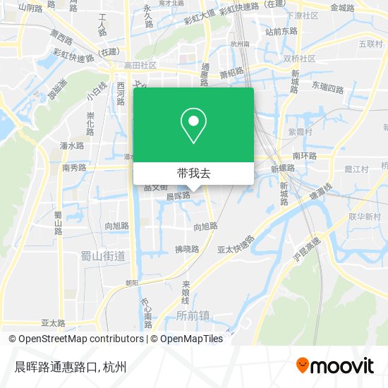 晨晖路通惠路口地图
