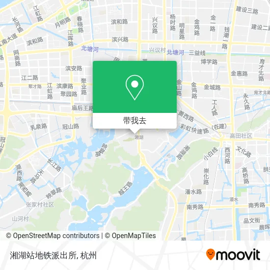 湘湖站地铁派出所地图