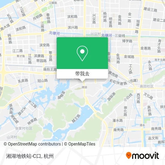湘湖地铁站-C口地图