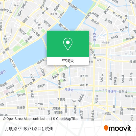 月明路/江陵路(路口)地图