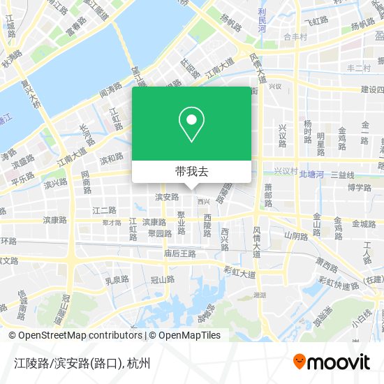江陵路/滨安路(路口)地图
