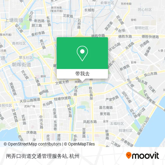 闸弄口街道交通管理服务站地图