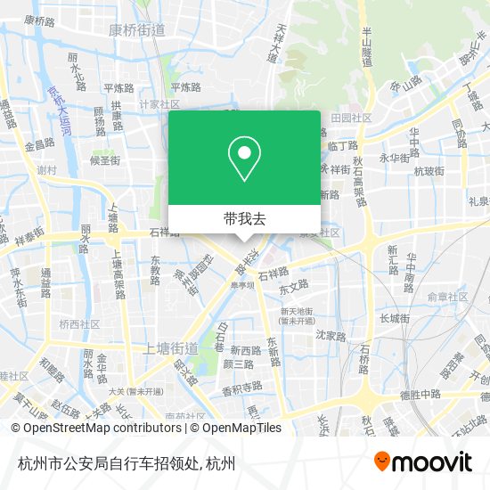 杭州市公安局自行车招领处地图