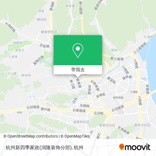 杭州新四季家政(润隆装饰分部)地图