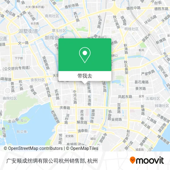广安顺成丝绸有限公司杭州销售部地图