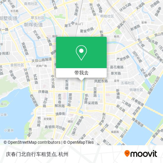 庆春门北自行车租赁点地图