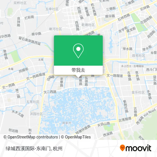 绿城西溪国际-东南门地图