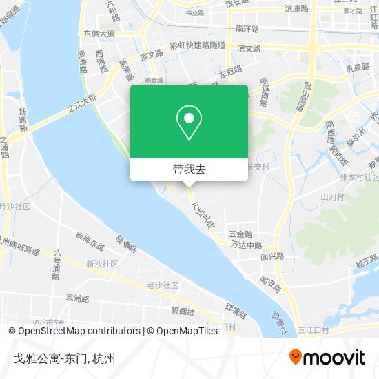 戈雅公寓-东门地图