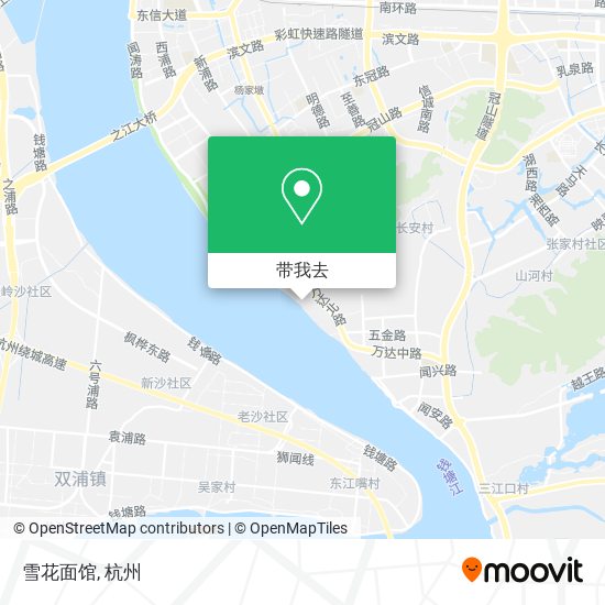 雪花面馆地图